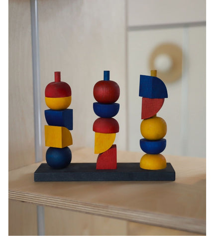 Montessori-inspired Modern Stacking Toy Modern Y