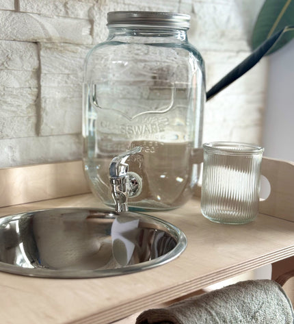 Montessori Wooden Washbasin With Storage for Kids - Small