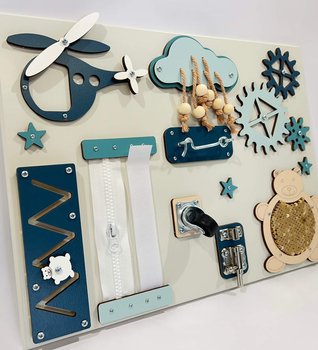 Portable baby sensory busy board (30×40 cm)