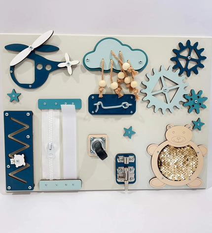 Portable baby sensory busy board (30×40 cm)