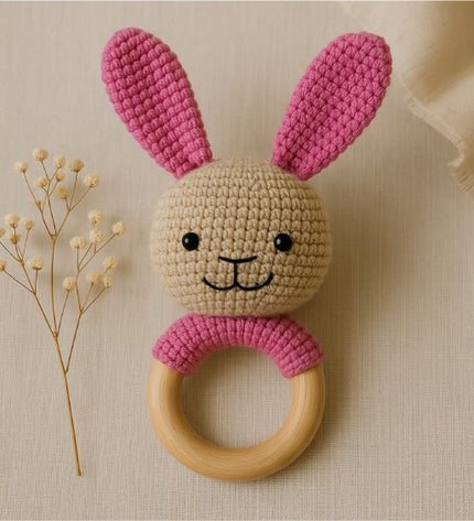 Rattle Bunny - Pink