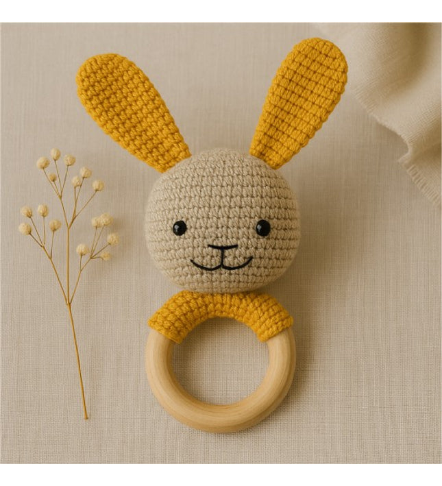 Rattle Bunny - Yellow
