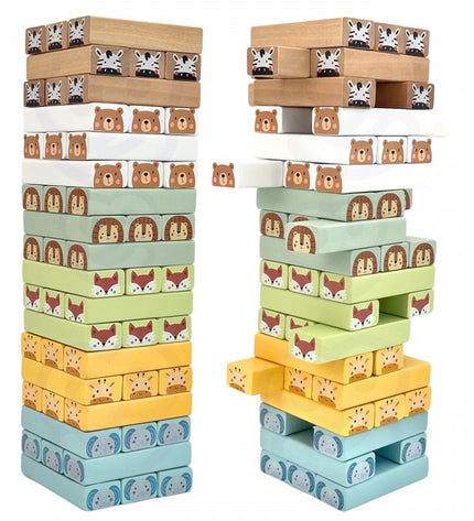 Shaky Tower Skill Game With Animals