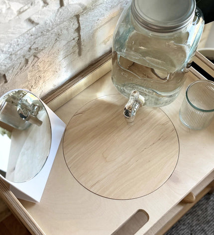 Small Single Montessori Wash Station with Lid