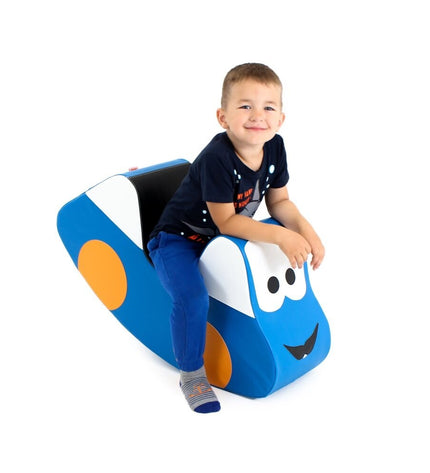 Soft Play Ride On Toy - Blue Car