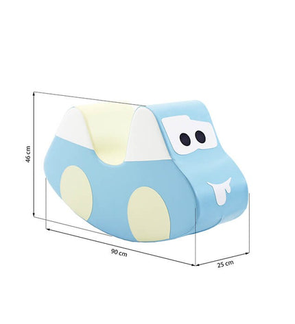 Soft Play Ride On Toy - Light Blue Car