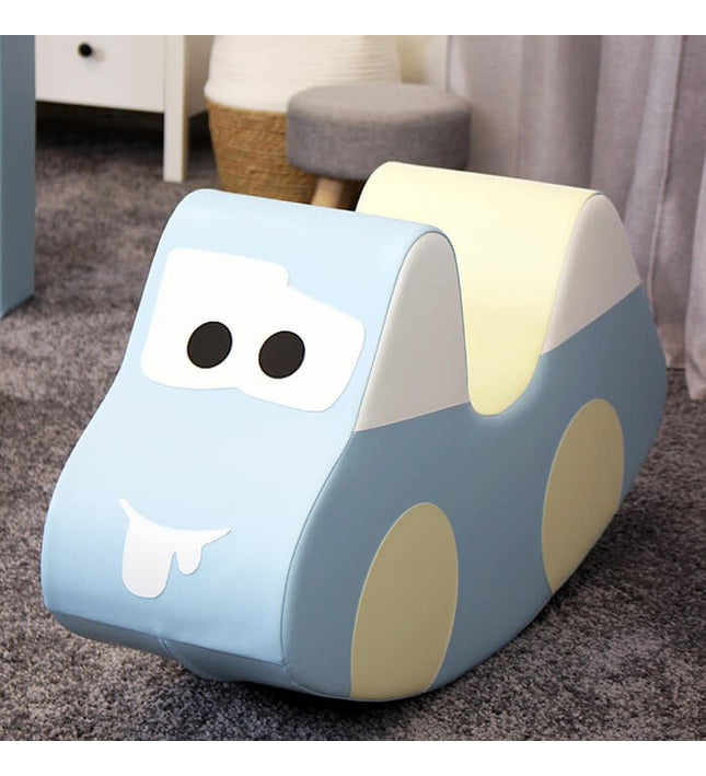 Soft Play Ride On Toy - Light Blue Car