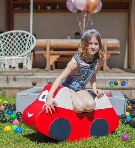 Soft Play Ride On Toy - Red Car