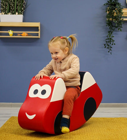 Soft Play Ride On Toy - Red Car