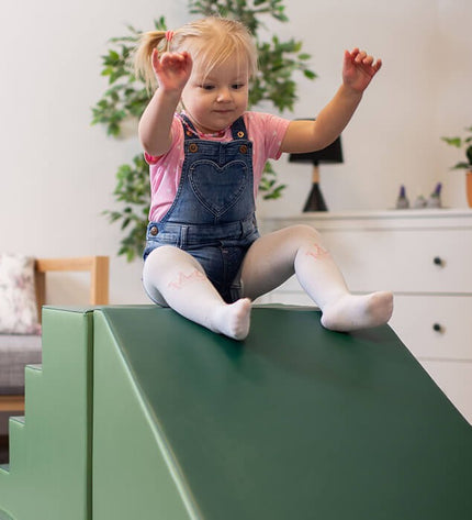 Soft Play Step and Slide Set - Green