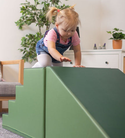 Soft Play Step and Slide Set - Green