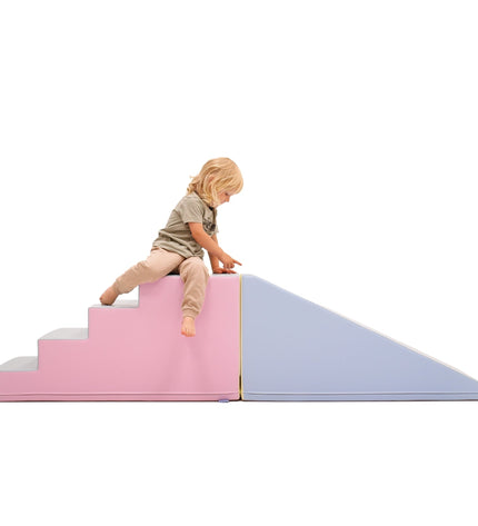 Soft Play Step and Slide Set - Pastel