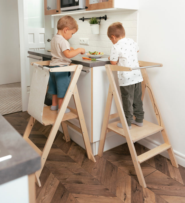 STEP'n'FOLD Foldable Helper Tower - White