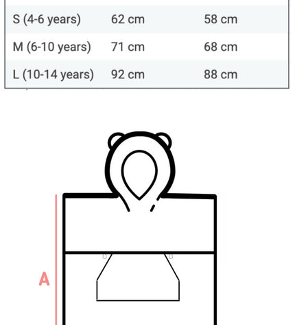 Surffoxy Kids Bath Poncho - Orange