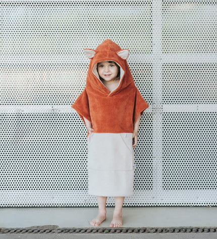 Surffoxy Kids Bath Poncho - Orange