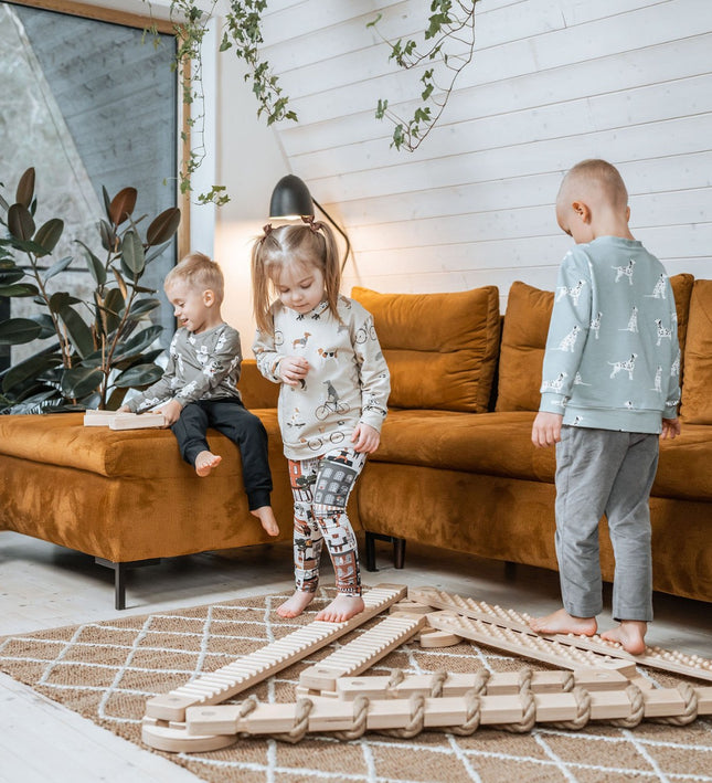 TipiToo® Large Balance Beam 3 Piece Set - Jute Rope