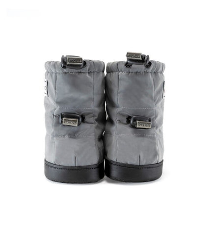 Toddler Puffer Booties - Reflective Silver