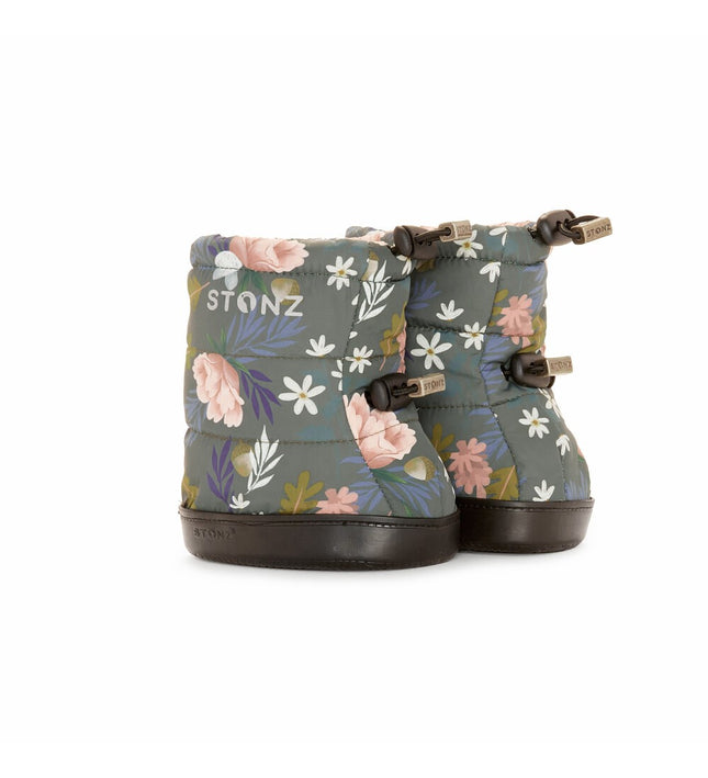 Toddler Puffer Booties - Woodland