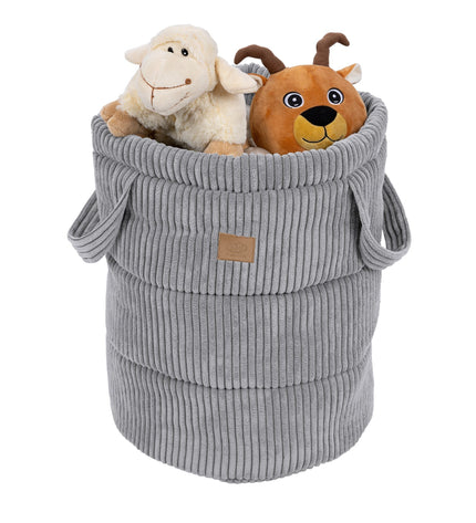 Toy Storage Basket for Kids – Grey