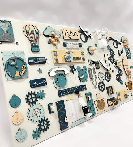 Two-piece wall activity panel (60×80 + 60×39 cm)