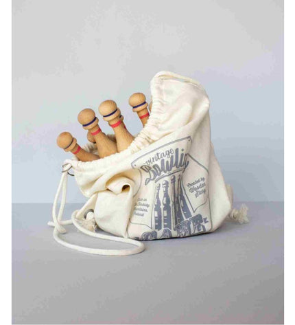 Wooden Bowling Pins - Red