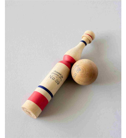 Wooden Bowling Pins - Red