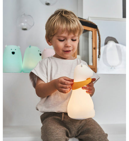 Giraffe Silicone Lamp - White